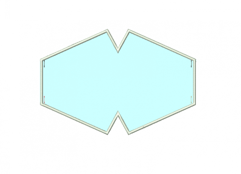 Matriz De Bordado Máscara De proteção Molde contorno para bordar