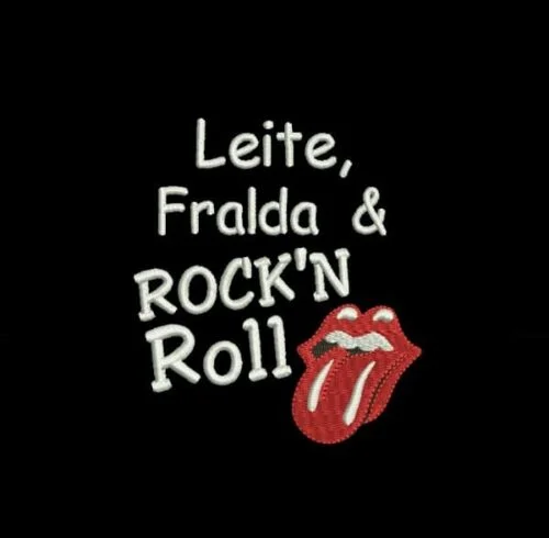 Matriz De Bordado Leite, Fralda E Rock In Roll para bordar