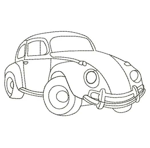 matriz de bordado - fusca