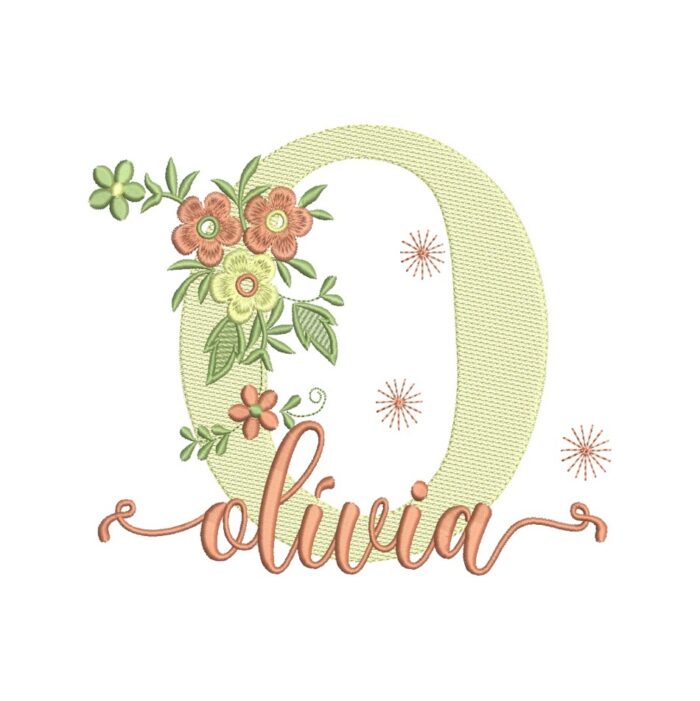 matriz de bordado olivia