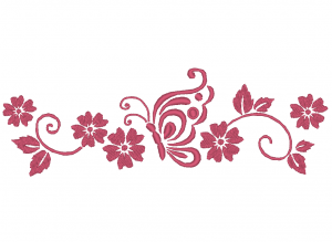 Matriz De Bordado - Borboleta com Flores - Imagem 4