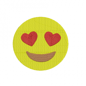 Matriz De Bordado - Emoticon Apaixonado