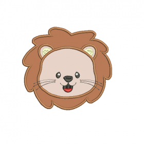 Matriz De Bordado Leao Aplique para bordar