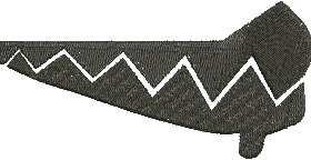 Matriz De Bordado - Dentes Tubarão 2 - Imagem 4