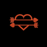 Matriz De Bordado Coração Flecha para bordar 