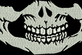 Matriz De Bordado - Boca De Caveira - Imagem 2