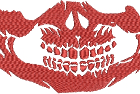 Matriz De Bordado - Boca De Caveira - Imagem 6