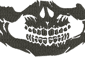 Matriz De Bordado - Boca De Caveira - Imagem 4