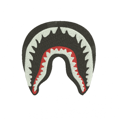 Matriz De Bordado - Boca Tubarão Bape