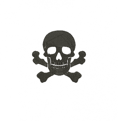 Matriz De Bordado - Caveira - Imagem 2