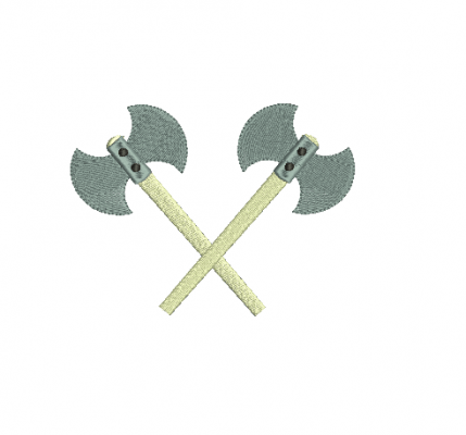 Matriz De Bordado - Machado Cruzado