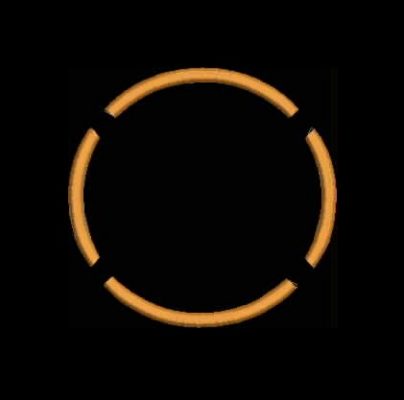 Matriz De Bordado Moldura circulo para bordar