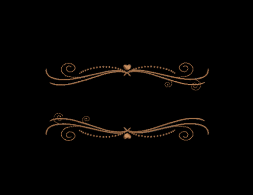 Matriz De Bordado Moldura Com coraçãozinho para bordar.