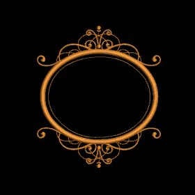 Matriz De Bordado Moldura Oval para bordar