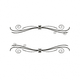 Matriz De Bordado Moldura Com coraçãozinho para bordar