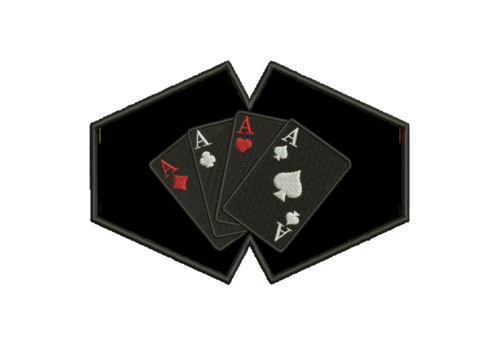 Matriz De Bordado Máscara De Proteção Cartas De Baralho para bordar