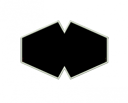 Matriz De Bordado Máscara De proteção Molde contorno para bordar