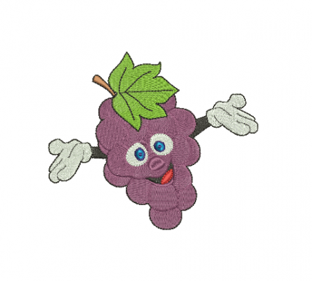 Matriz De Bordado Uva para bordar