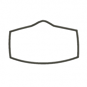 Matriz De Bordado Molde Máscara De Proteção Para Bordar.