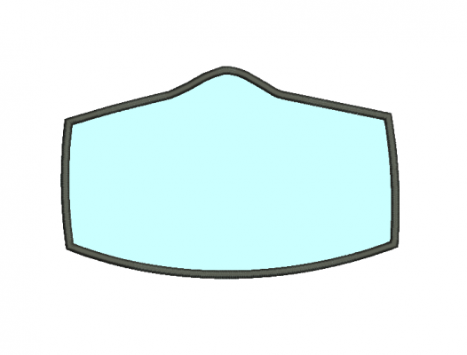 Matriz De Bordado - Molde Contorno Máscara - Imagem 4