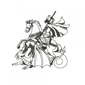 Matriz De Bordado São Jorge