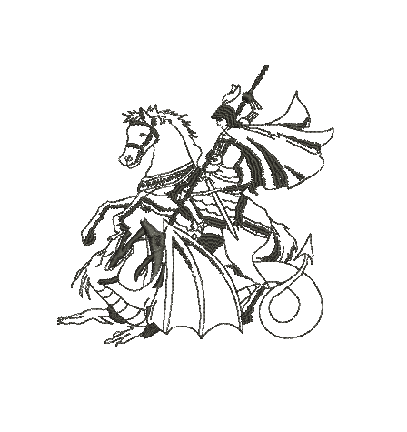 Matriz De Bordado São Jorge