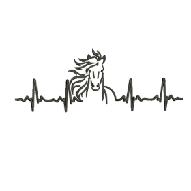 Matriz De Bordado Batimentos Cavalo para bordar