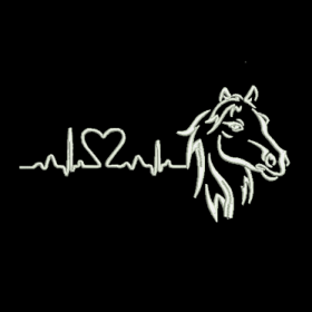 Matriz De Bordado Batimentos Cavalo para bordar. 