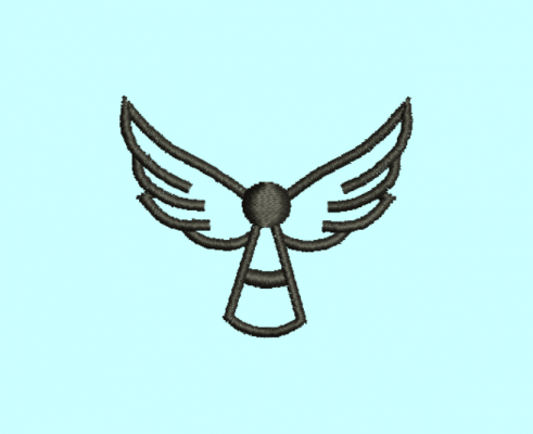 Matriz De Bordado Anjinho em aplique para bordar Anjo