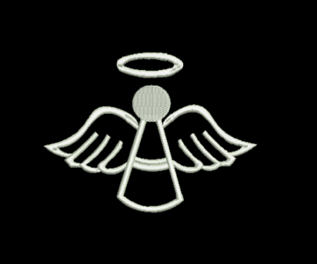 Matriz De Bordado Anjo com Auréola para bordar Aplique
