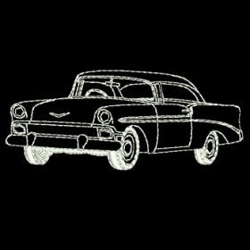 Matriz De Bordado Carro Classico Antigo para bordar