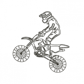 Matriz De Bordado - Moto Motocross