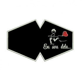 Matriz De Bordado Máscara De Proteção Eu sou Dela Para Bordar