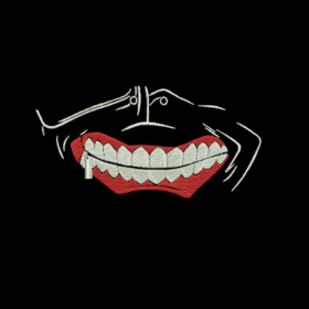 Matriz De Bordado Boca Com Ziper para bordar. 