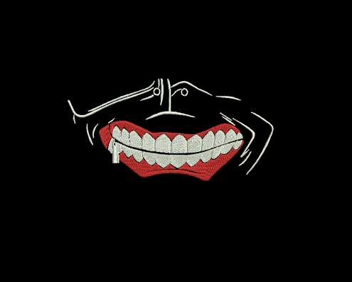 Matriz De Bordado Boca Com Ziper para bordar Matriz De Bordado Boca Com Ziper para bordar.