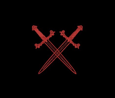 Matriz De Bordado Espadas Cruzadas para bordar.