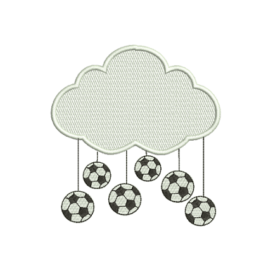 Matriz De Bordado - Nuvem Com Bola