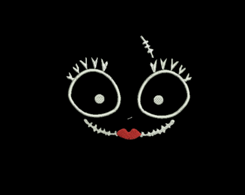 Matriz De Bordado Carinha Pesadelo para bordar. Nightmare