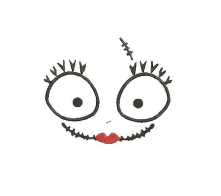 Matriz De Bordado Carinha Pesadelo para bordar. Nightmare