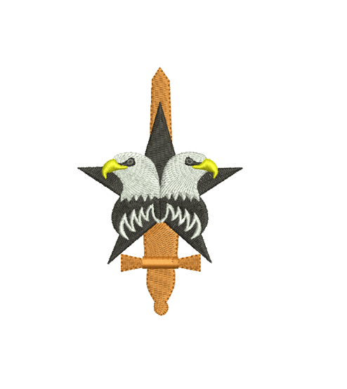 Matriz De Bordado Espada Com Águia para bordar. Matriz De Bordado Espada Com Águia para bordar.