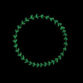 Matriz De Bordado Moldura Folhas para bordar.