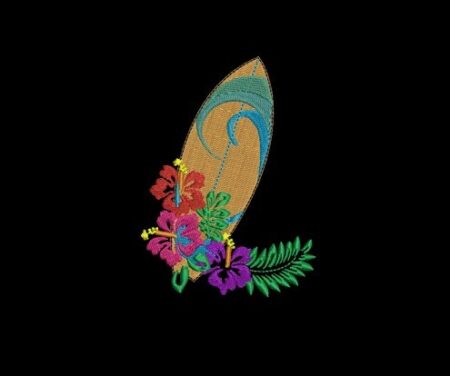 Matriz De Bordado Prancha De Surf para bordar. 