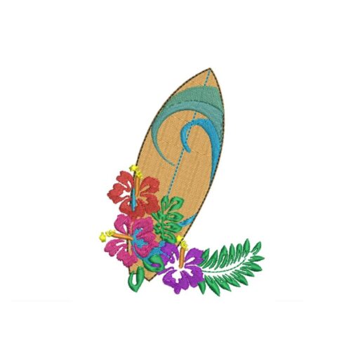 Matriz De Bordado Prancha De Surf para bordar.