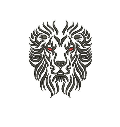 Matriz De Bordado Leão Para Bordar. 