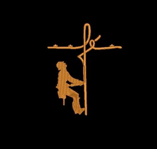 Matriz De Bordado Fé Escalada Para Bordar. 