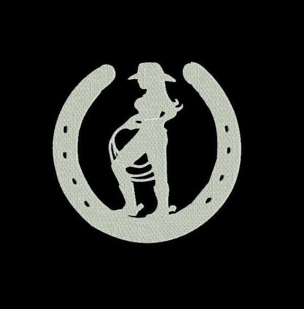 Matriz De Bordado Ferradura Girl para Bordar.