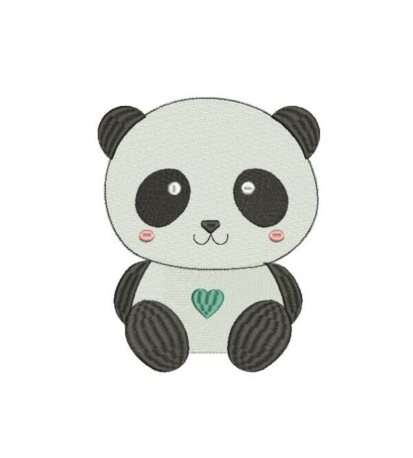 Matriz De Bordado Pandinha Para Bordar. Panda