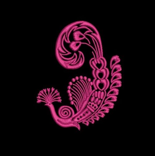 Matriz De Bordado Pavão Para Bordar.
