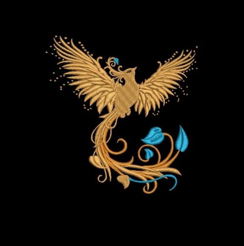 Matriz De Bordado Fênix para bordar