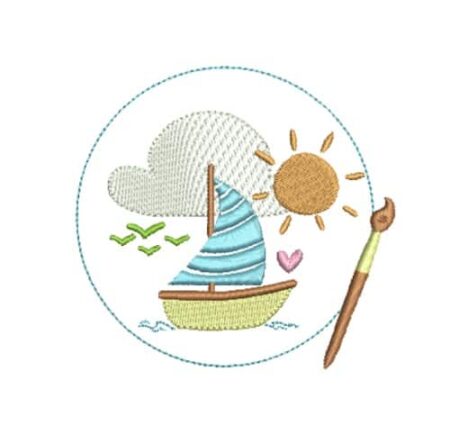 Matriz De Bordado Aquarela para bordar. 